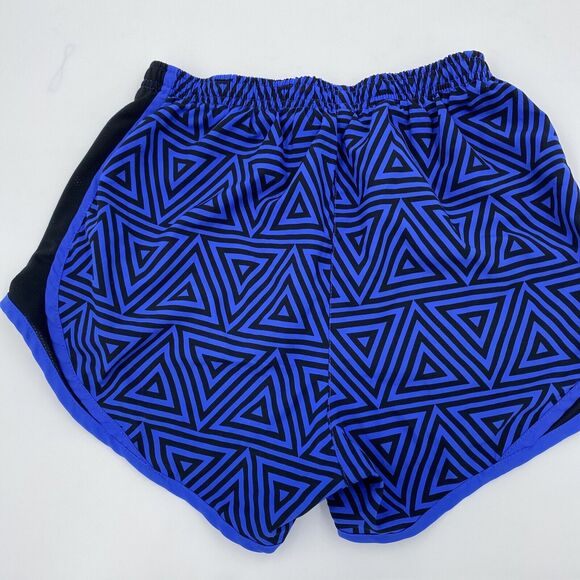 Nike Womens Elastic Waist Dri-FIT Track Shorts Sz XS 2 Pairs Blue/Black & Green - Picture 3 of 7